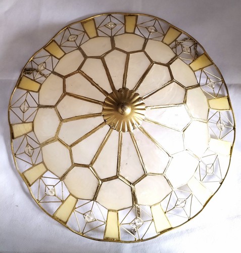 Vintage capiz shell - capiz, lampshade