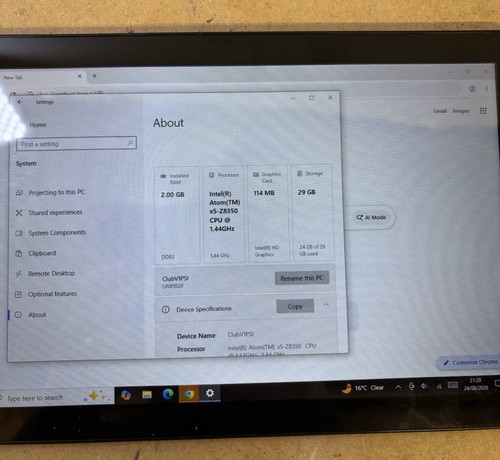 Linx 1010 tablet with - linx,