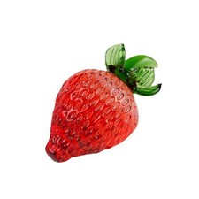 Crystal Strawberry Figurine
