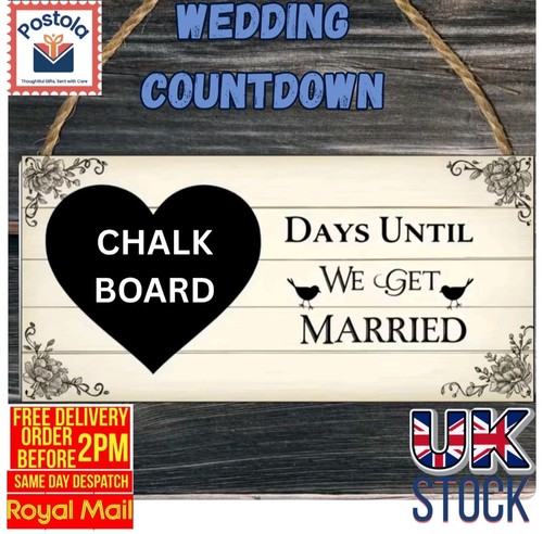 Wedding countdown chalkboard - wedding,