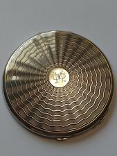 Antque Sterling Silver Mirror Powder Compact Box