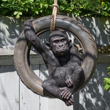 Rope Hanging Gorilla Tyre