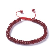 Natural Adjustable Carnelian Braided Macrame Cord Bracelet UK