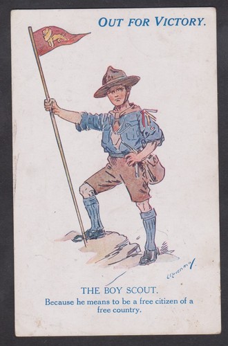 1925 postcard artist raven - 1925,