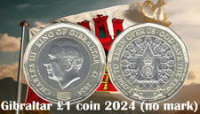 Gibraltar coin £1 pound 2024