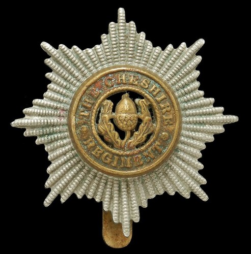 Cheshire regiment cap badge - cheshire,