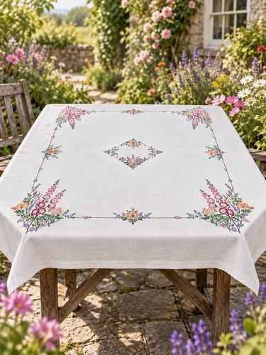 Vintage hand embroidered - hand,