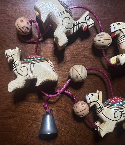 Hand painted wooden camel - hand,