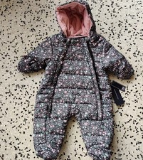 BNWT Designer French Connection  Baby Pramsuit All In One Coat / Jacket 3/6 Mths