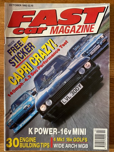 Fast car october 1992 ford - october, 1992.