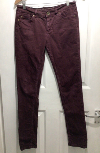 Oasis jeans burgundy slim - burgundy,