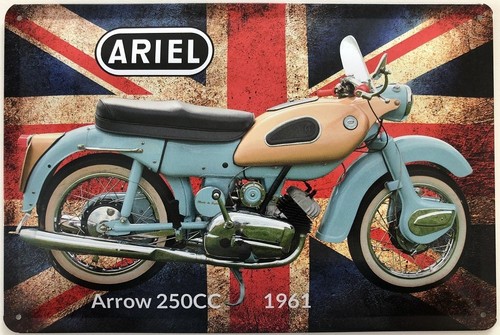 Tin sign 30cm motorcycle - x,