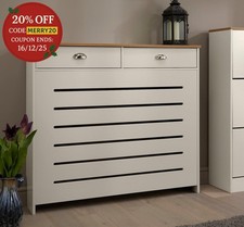 Cream Radiator Cover Cabinet