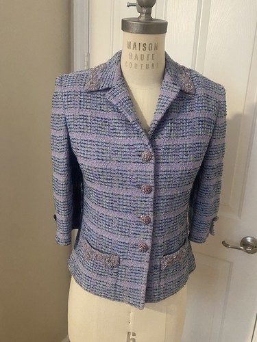 John couture purple tweed - st.,