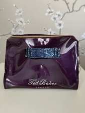 Purple Ted Baker Wash Bag with Glitter Bow