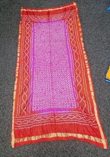 Bandhani dupatta red magenta - bandhani,