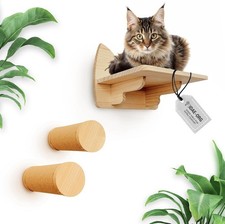 Cat Wall Shelves Solid Wood