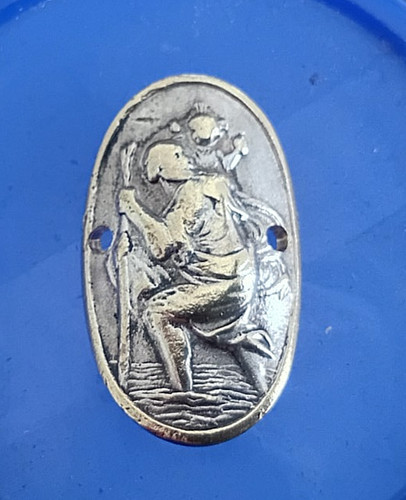 Walking stick badge oval - walking,