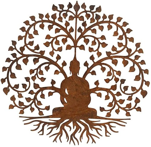 Garden buddha wall art - wall, plaque