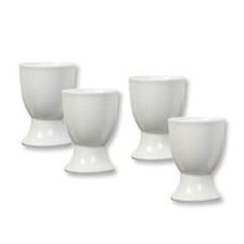 White Egg Cups 4pcs Minimalist