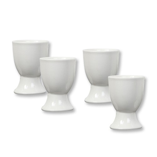 White egg cups - egg, minimalist