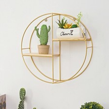 Gold Metal Wire Wall Mounted