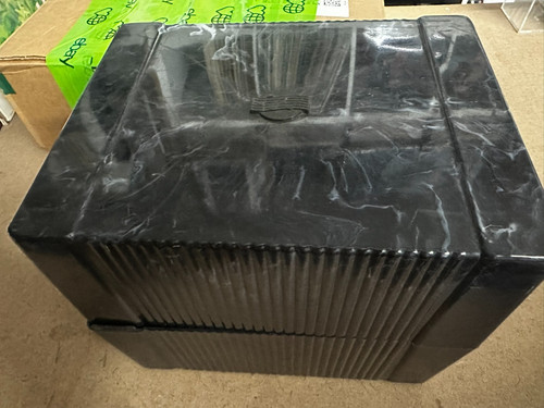 Black plastic case box 45rpm - plastic,