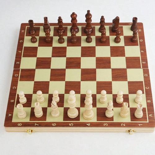Large chess wooden set - large,