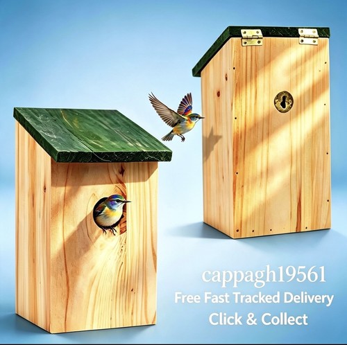 Wooden bird nesting box - wooden, small