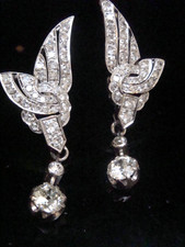 ART DECO 18CT WHITE GOLD OLD