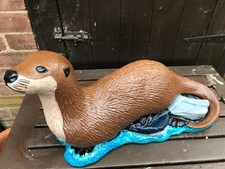 Vintage Otter Garden Ornament fully restored Large