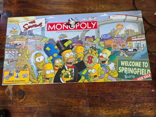 The simpsons monopoly board - simpsons,
