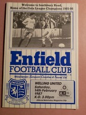 Enfield v Welling United, G.M. Vauxhall Conference, 1986/7
