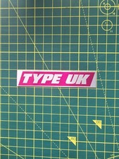 Subaru TYPE UK, Metal Plaque, Impreza P1, STI, TYPE R, TYPE RA. 