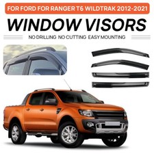 For Ford Ranger T6 WILDTRAK 2012-21 Window Wind Rain Deflector Visor Shade Guard