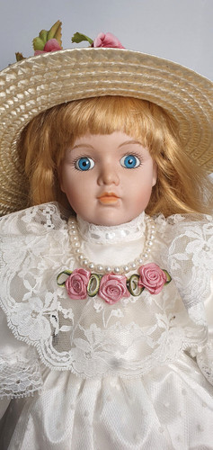 Porcelain doll - porcelain, (593)