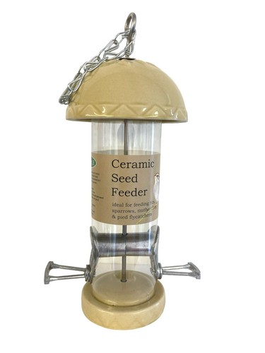 Oakdale ceramic seed bird - ceramic,