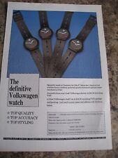VOLKSWAGEN WATCH OTTO F SCHNEIDER WATER RESISTANT VW AUDI ADVERT A4 SIZE FILE 17