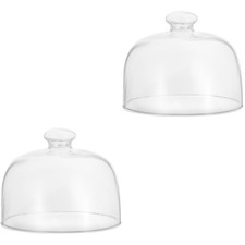 2 pcs Cake Dust-proof Glass