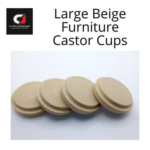 Castor cups large beige - cups,