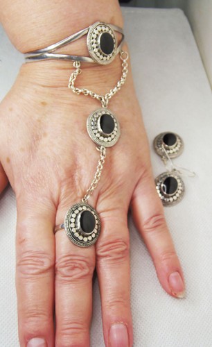 Sterling silver onyx - sterling,