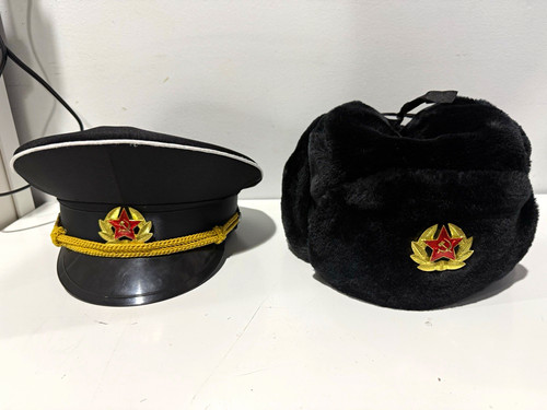 2pc black soviet - black, military