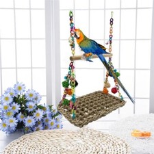 Parrot Swing African Grey Parrot Toy Large Cockatoo Macaw Bird Toy BirdSupplies