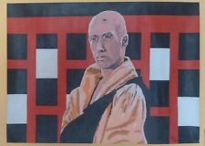 Original Contemporary Semi Abstract Portrait Buddhist Kung-Fu Acrylic Paintings