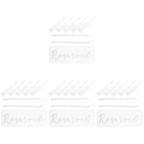 Clear acrylic chair tags - clear,
