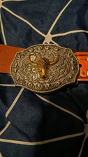 PU-Leather Cowboy Buckle Belt