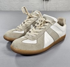 MM6 Maison Margiela Womens Replica Sneakers White Grey 35.5 GAT Suede Shoes