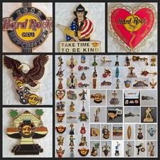 Hard Rock Cafe Pins Music Guitar Badge Collectible Custom Bundle Official HRC