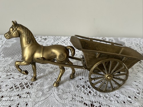 Vintage heavy brass horse - heavy,