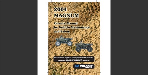 2004 polaris magnun - magnun, atv